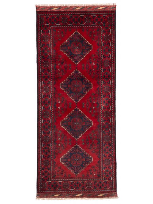 Afghan Finest Khal Mohammadi 2'8" x 6'8" Hand-knotted Wool Runner Rug 
