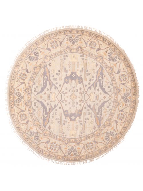 Indian Royal Oushak 9'1" x 8'10" Hand-knotted Wool Rug 