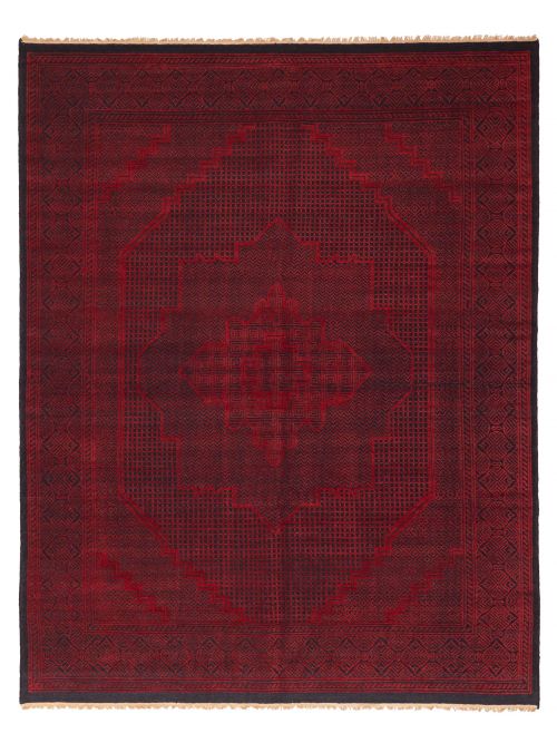 Indian Vibrance 8'2" x 10'2" Hand-knotted Wool Rug 