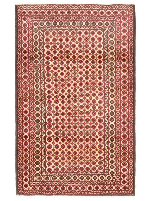 Afghan Teimani 3'11" x 6'4" Hand-knotted Wool Rug 