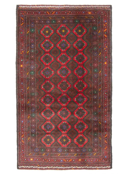Afghan Teimani 3'10" x 6'5" Hand-knotted Wool Rug 