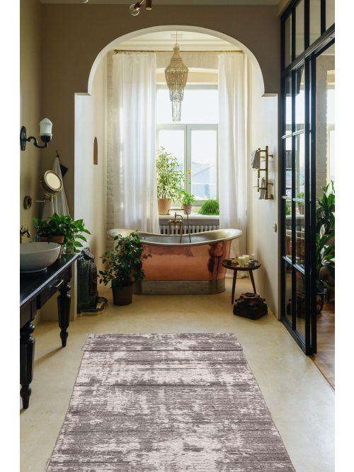 Indian Elysian 2'5" x 15'11" Hand Loomed Wool Runner Rug 