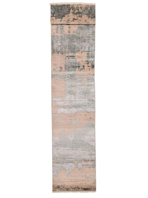 Indian Legacy 2'7" x 19'6" Hand-knotted Silk & Wool Runner Rug 