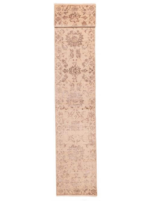 Indian Heritage 2'6" x 16'2" Hand-knotted Silk & Wool Runner Rug 