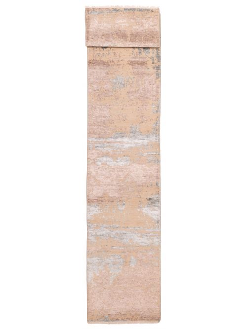 Indian Legacy 2'6" x 14'2" Hand-knotted Silk & Wool Runner Rug 