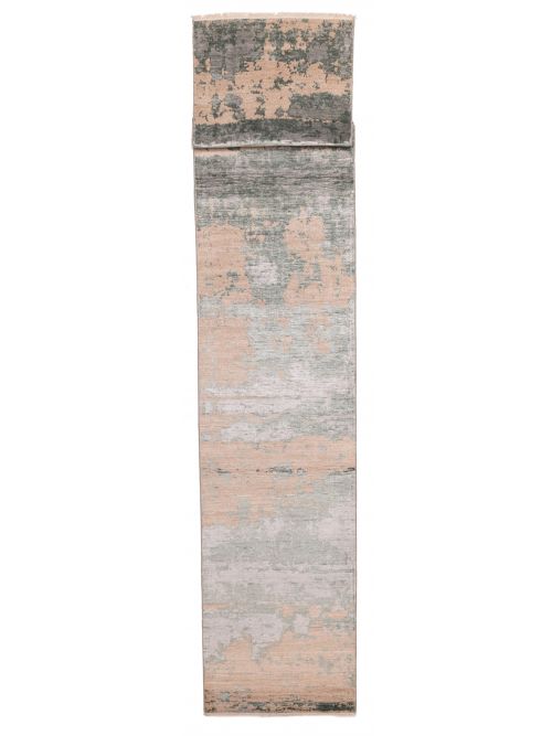 Indian Legacy 2'7" x 19'6" Hand-knotted Silk & Wool Runner Rug 