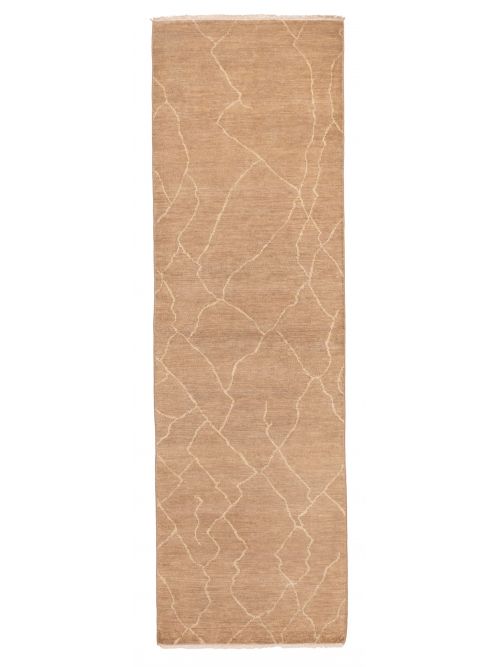 Indian Mystique 3'0" x 10'0" Hand-knotted Wool Runner Rug 