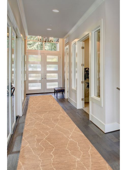 Indian Mystique 3'0" x 10'0" Hand-knotted Wool Runner Rug 