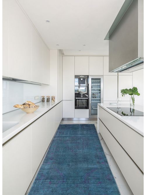 Turkish Color Transition 5'1" x 11'10" Hand-knotted Wool Rug 