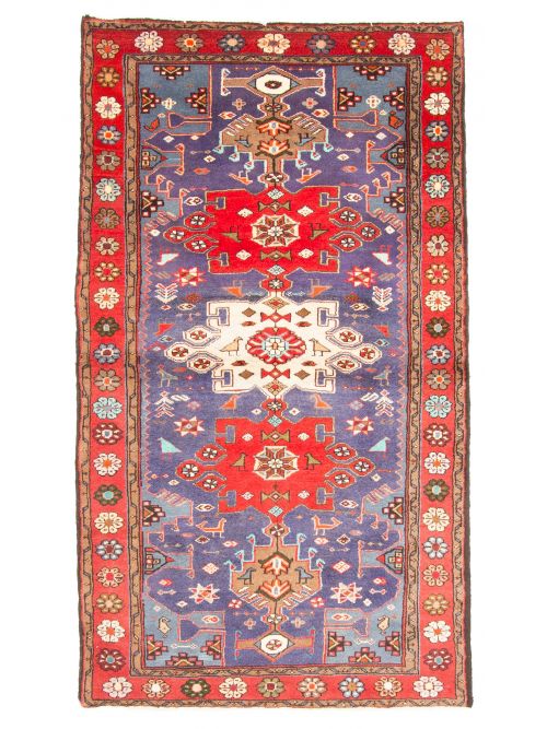 Persian Style 3'8" x 6'8" Hand-knotted Wool Rug 