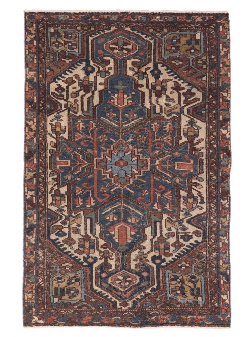 Persian Style 3'11" x 6'2" Hand-knotted Wool Rug 