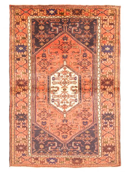 Persian Style 4'1" x 6'1" Hand-knotted Wool Rug 