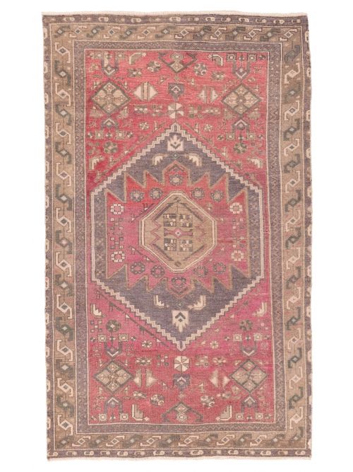 Persian Style 3'10" x 6'6" Hand-knotted Wool Rug 