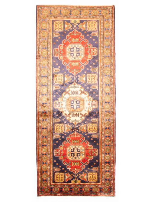 Persian Style 4'8" x 11'5" Hand-knotted Wool Rug 