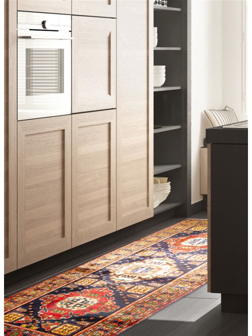 Persian Style 4'8" x 11'5" Hand-knotted Wool Rug 