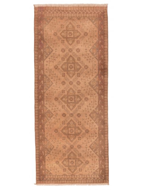 Afghan Finest Khal Mohammadi 2'7" x 6'3" Hand-knotted Wool Runner Rug 