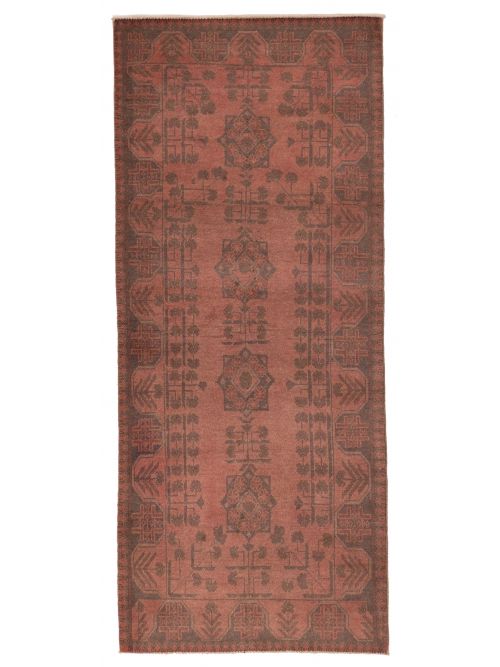 Afghan Finest Khal Mohammadi 2'7" x 6'3" Hand-knotted Wool Runner Rug 
