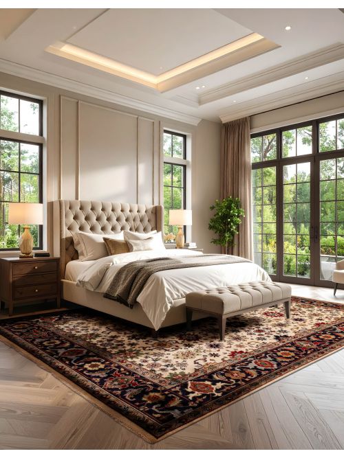Indian Serapi Heritage 9'9" x 14'0" Hand-knotted Wool Rug 