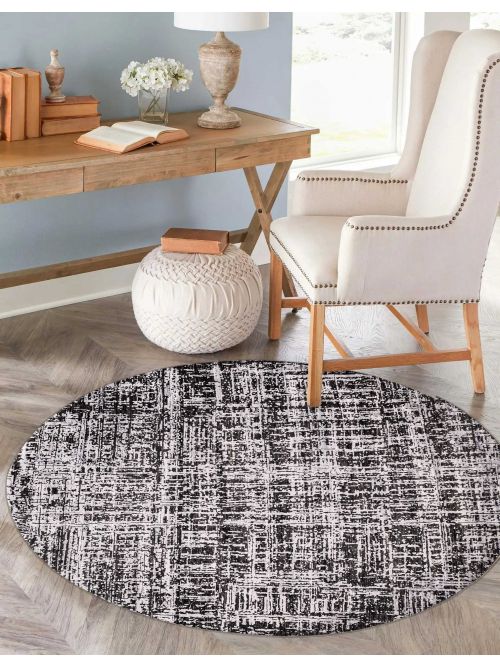Indian Legacy 8'0" x 8'0" Hand-knotted Silk & Wool Rug 