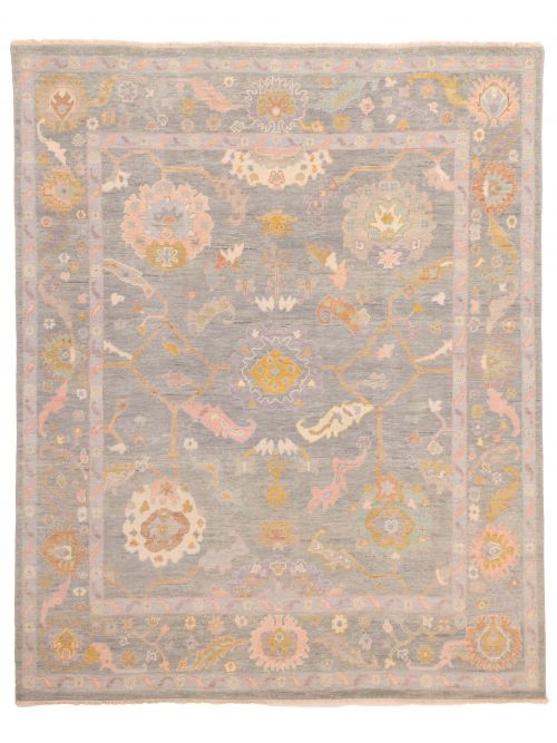 Tapis oushak moderne 7'10" x 9'10" en laine