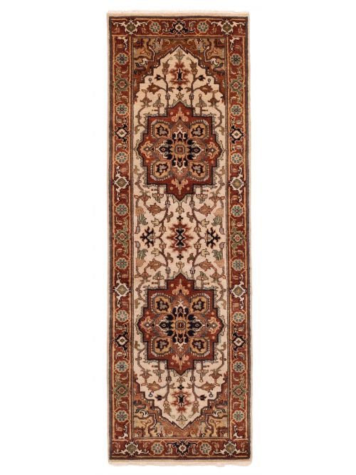 Indian Jules Sultane 2'6" x 7'11" Hand-knotted Wool Runner Rug 
