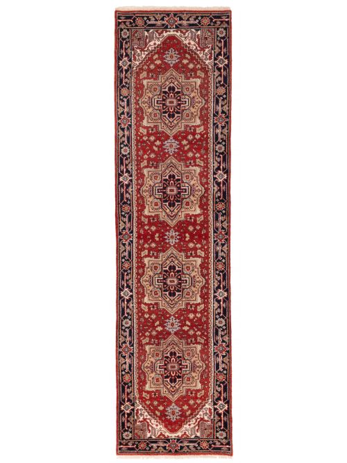 Indian Serapi Heritage 3'0" x 11'10" Hand-knotted Wool Runner Rug 