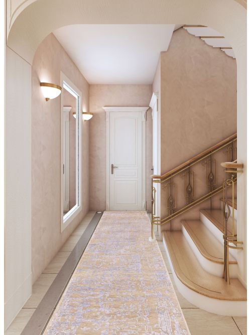 Tapis legacy 2'7" x 12'1" en laine & soie artificielle