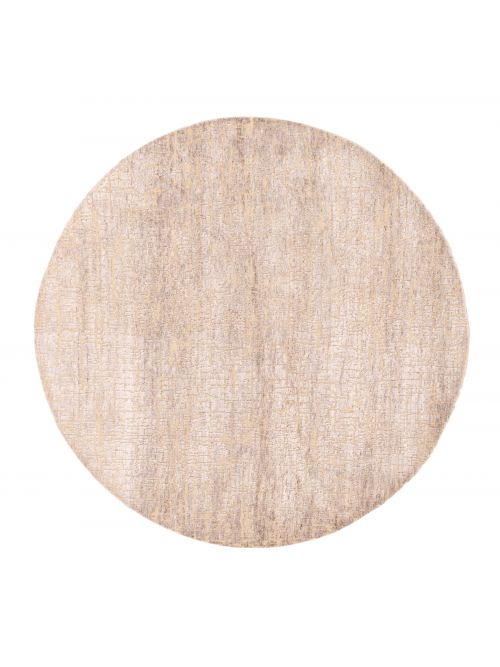 Indian Legacy 5'10" x 5'10" Hand-knotted Silk & Wool Rug 