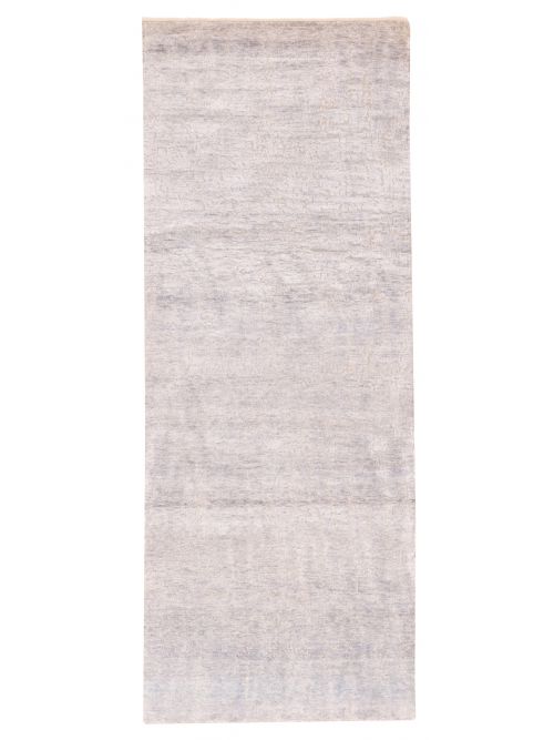 Indian Legacy 4'0" x 10'3" Hand-knotted Silk & Wool Runner Rug 