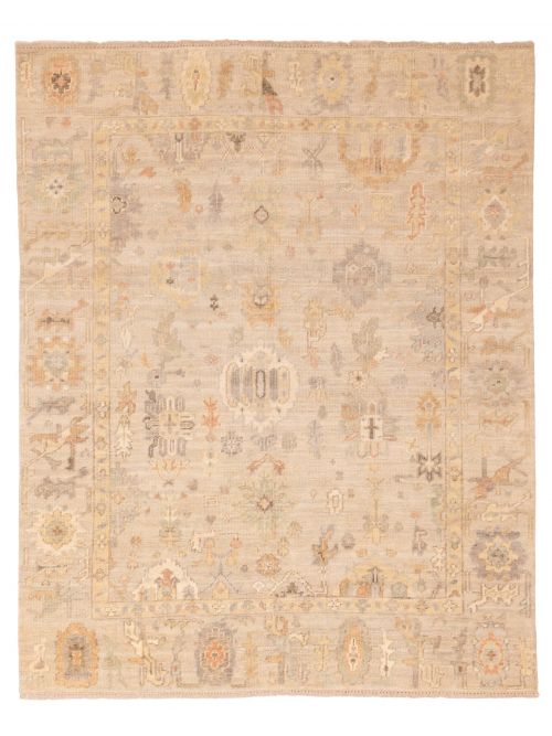 Kavya Oushak 8'1" x 9'9" Hand-knotted Wool Rug 