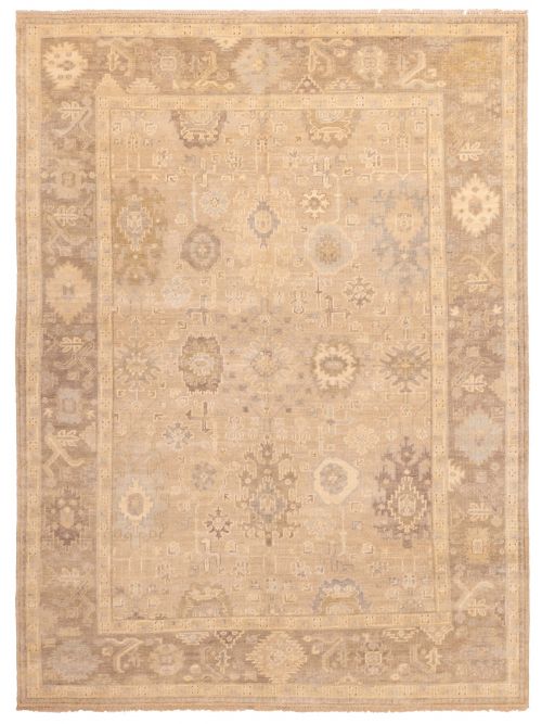 Kavya Oushak 9'0" x 11'11" Hand-knotted Wool Rug 