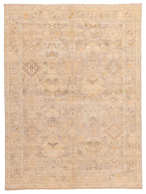 Kavya Oushak 9'0" x 12'0" Hand-knotted Wool Rug 