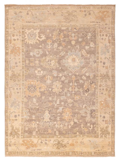 Kavya Oushak 8'11" x 11'11" Hand-knotted Wool Rug 