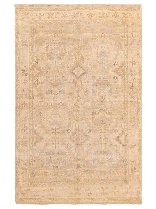 Kavya Oushak 5'10" x 8'11" Hand-knotted Wool Rug 