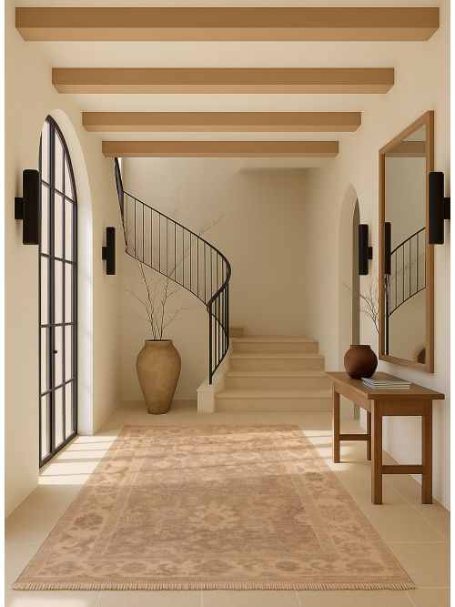 Kavya Oushak 5'11" x 9'2" Hand-knotted Wool Rug 