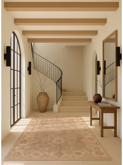 Kavya Oushak 5'11" x 9'2" Hand-knotted Wool Rug 