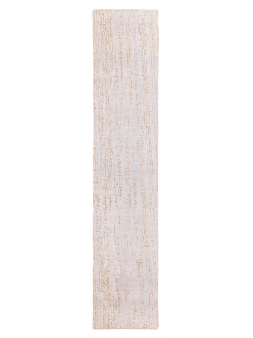 Indian Legacy 2'5" x 11'11" Hand-knotted Silk & Wool Runner Rug 