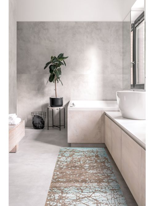 Indian Legacy 2'6" x 11'11" Hand-knotted Silk & Wool Runner Rug 