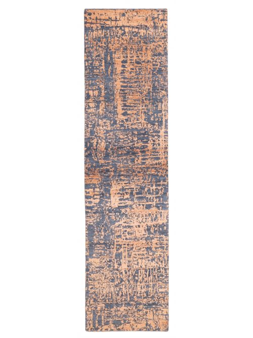 Indian Legacy 2'6" x 10'3" Hand-knotted Silk & Wool Runner Rug 