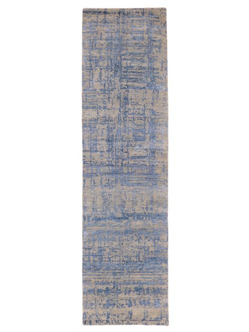 Indian Legacy 2'6" x 9'11" Hand-knotted Silk & Wool Runner Rug 