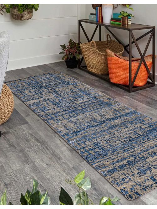 Indian Legacy 2'6" x 9'11" Hand-knotted Silk & Wool Runner Rug 