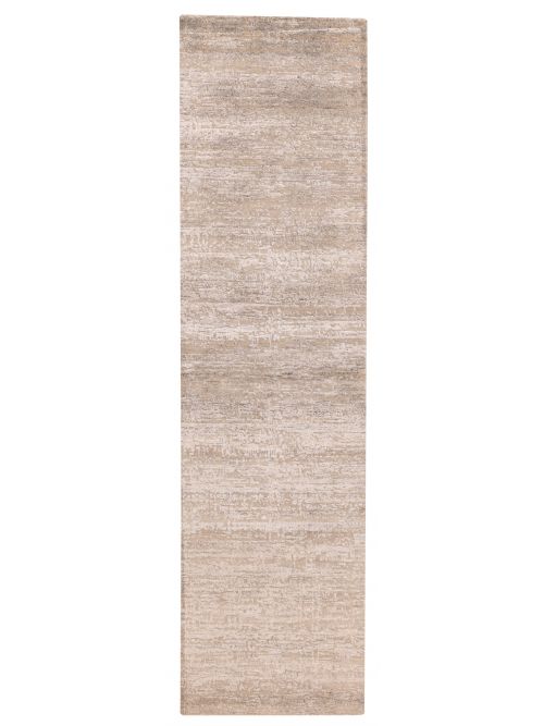 Indian Legacy 2'6" x 10'2" Hand-knotted Silk & Wool Runner Rug 