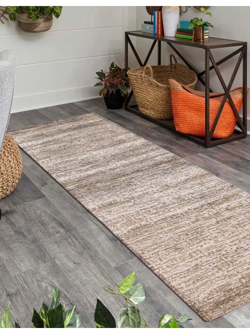 Indian Legacy 2'6" x 10'2" Hand-knotted Silk & Wool Runner Rug 
