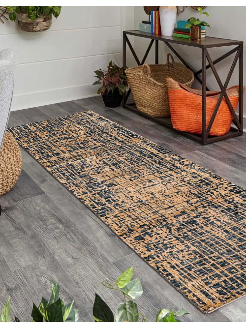 Indian Legacy 2'7" x 10'2" Hand-knotted Silk & Wool Runner Rug 