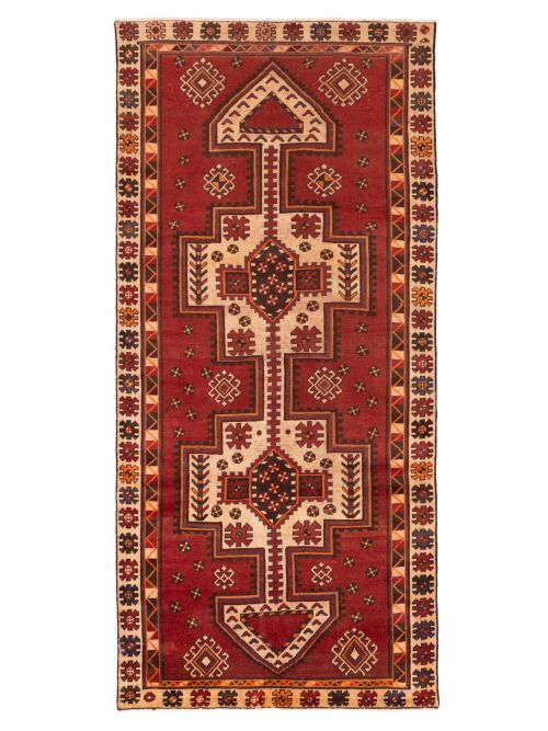 Persian Style 4'5" x 9'6" Hand-knotted Wool Rug 