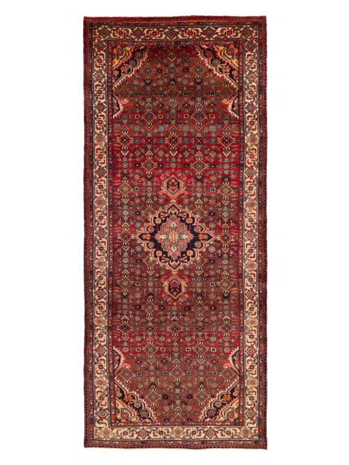 Persian Style 4'4" x 10'8" Hand-knotted Wool Rug 