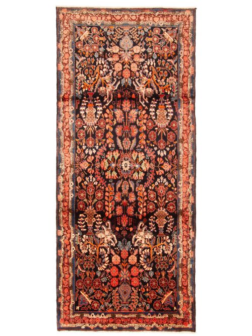 Persian Style 4'3" x 10'7" Hand-knotted Wool Rug 