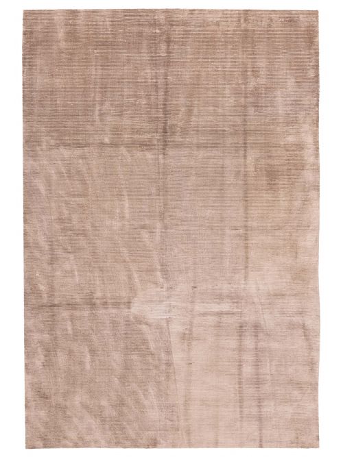 Indian Ananda 5'11" x 9'1" Hand Loomed Viscose & Wool Rug 