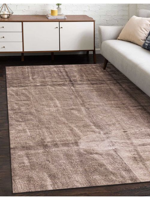 Indian Ananda 5'11" x 9'1" Hand Loomed Viscose & Wool Rug 
