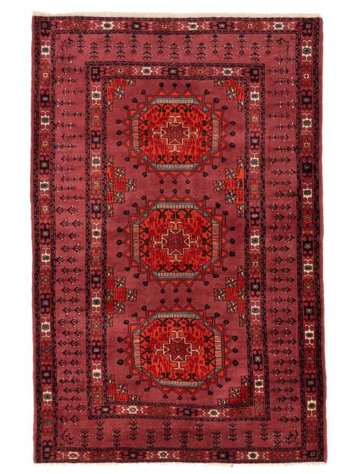 Afghan Khal Mohammadi 3'11" x 6'2" Hand-knotted Wool Rug 